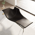 ELUXFI CASA Modern Saddle Leather Lounge Chair - Nordic Luxury Design with Armrest