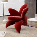 ELUXFI CASA Modern Flower Lounge Chair - Designer Minimalist Style for Small Spaces