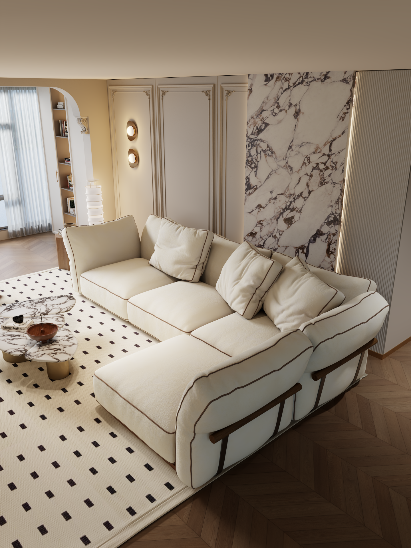 ELUXFI CASA Camelo Sofa - Italian Minimalist Modular Design