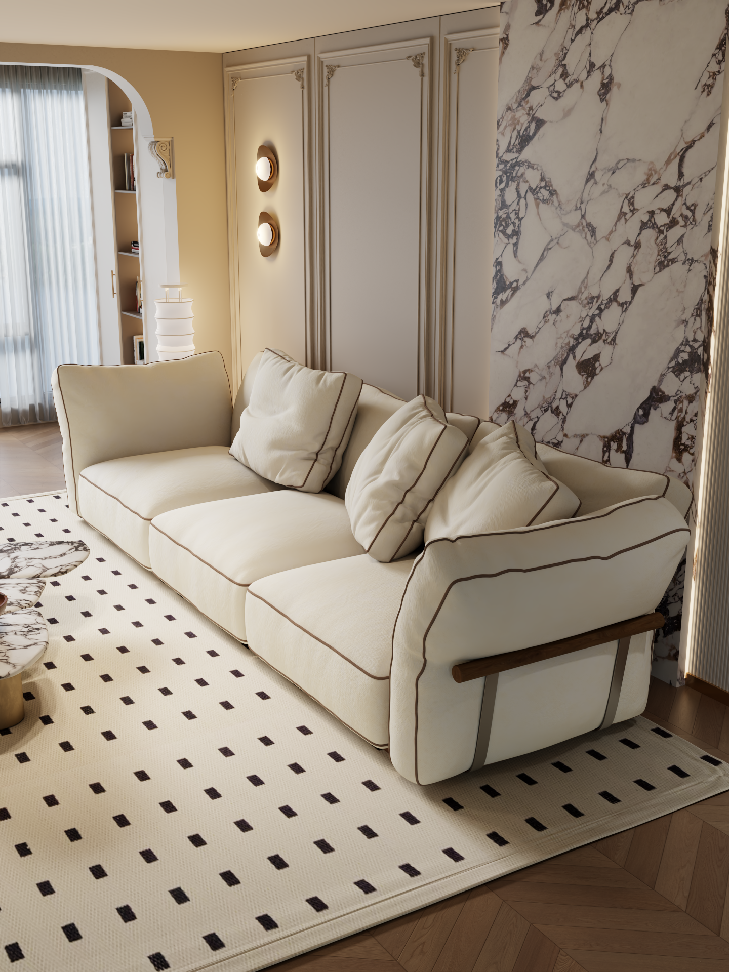 ELUXFI CASA Camelo Sofa - Italian Minimalist Modular Design