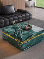 ELUXFI CASA Smart LED Coffee Table - Modern Italian Minimalist Design - Sintered Stone Slab