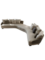 ELUXFI CASA Lawson Modern Circular Sofa - Italian Luxury Round Corner Sectional for Large Living Room