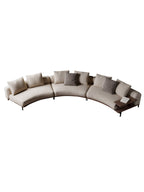 ELUXFI CASA Brera Modern Arc Sofa - Italian Minimalist Semi-Circle Design for Luxury Living Room